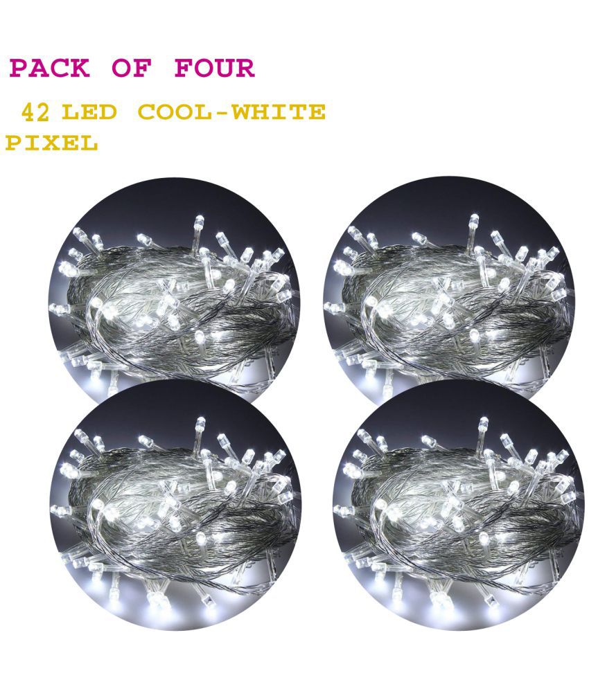     			MIRADH - White 10Mtr String Light ( Pack of 4 )