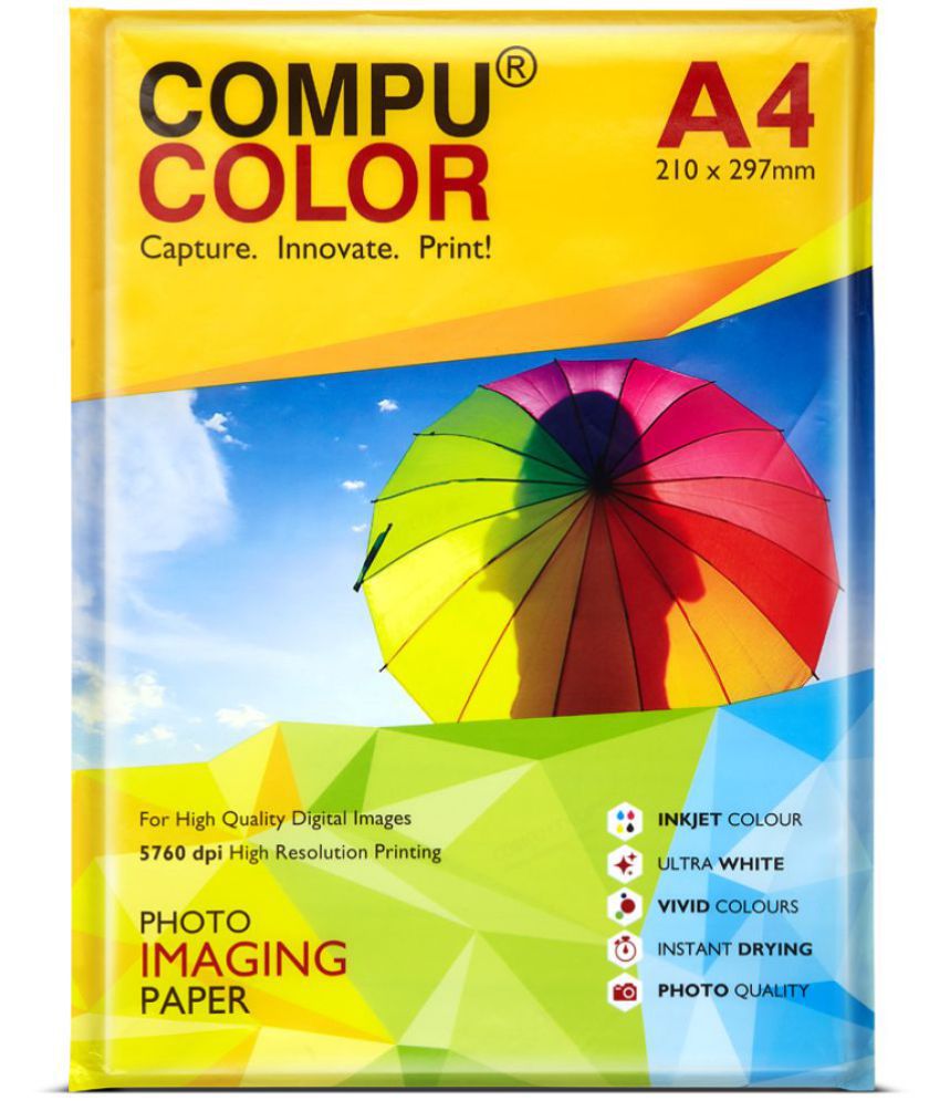     			COMPUCOLOR RESIN COATED TRUE Photo Lustre Photo Paper 275GSM (A4 size, 20 sheets)