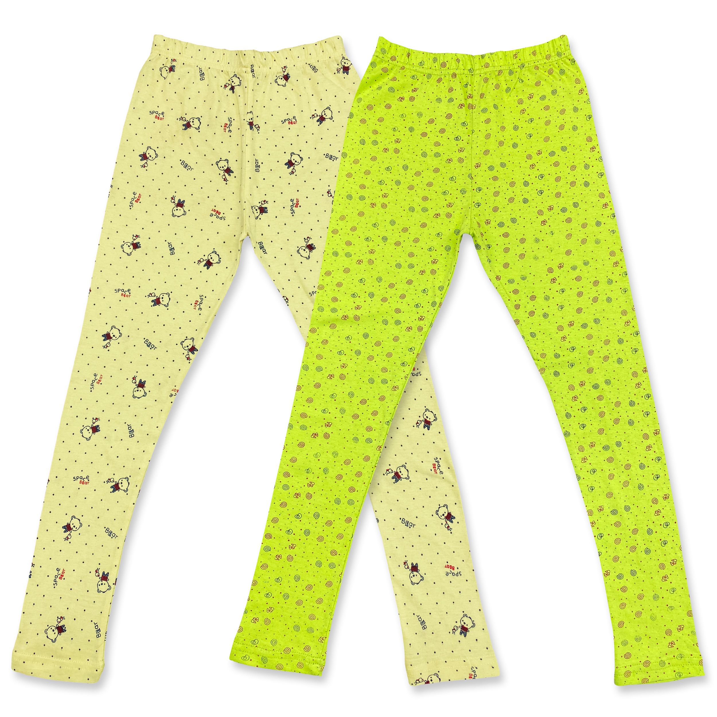     			Diaz - Multicolor Cotton Blend Girls Leggings ( Pack of 2 )