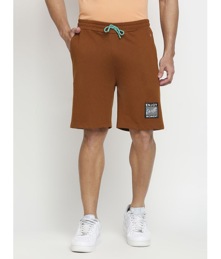     			Fitz - Brown Cotton Men's Shorts ( Pack of 1 )
