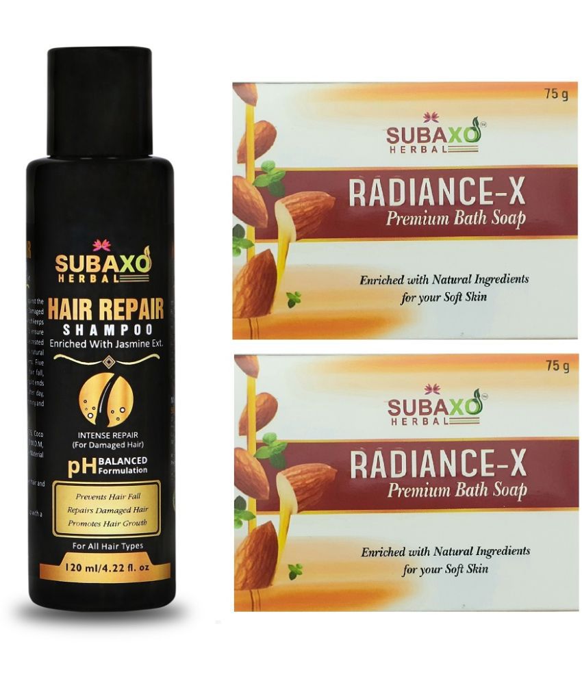    			Herbal Hair Repair Shampoo 120 ml & Radiance-X Soap 2 Pc Each 75 G