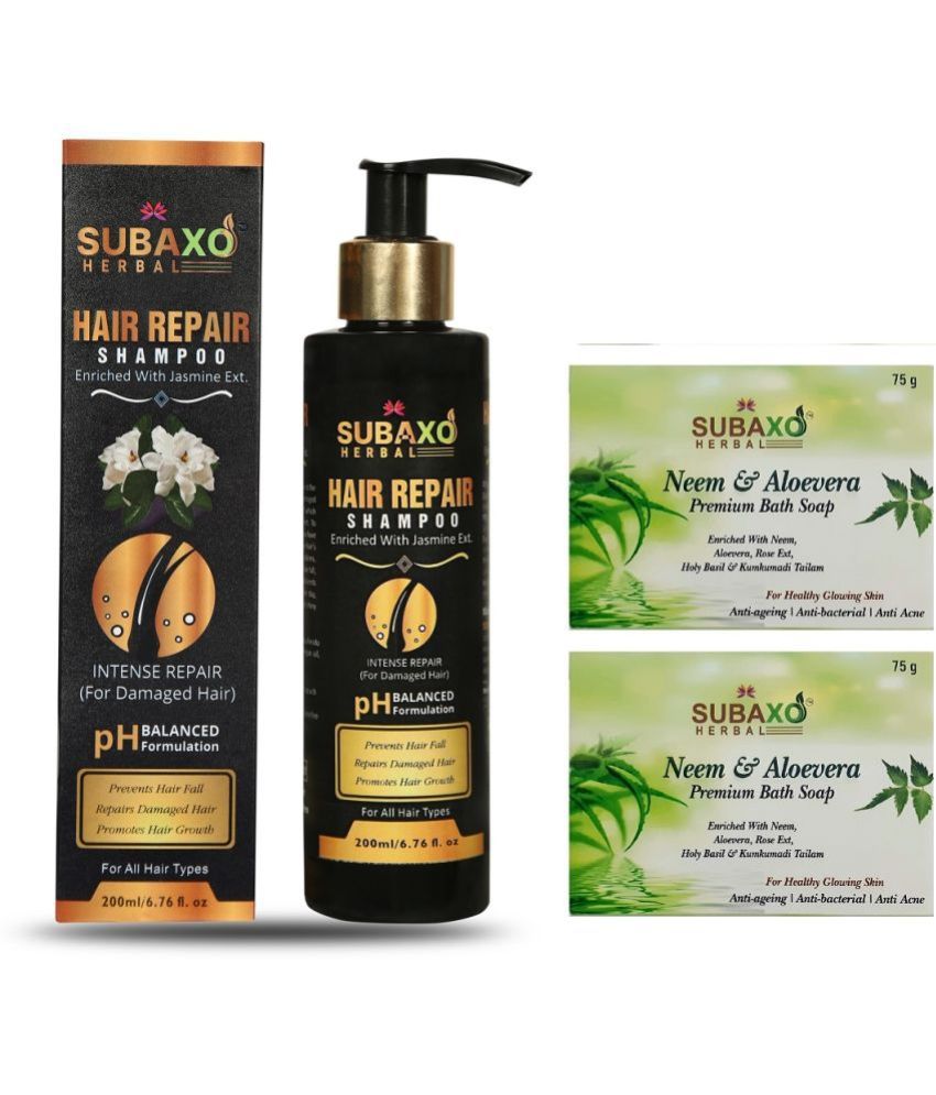     			Herbal Hair Repair Shampoo 200 Ml & Neem/Aloevera Soap 2 Pc Each 75 G