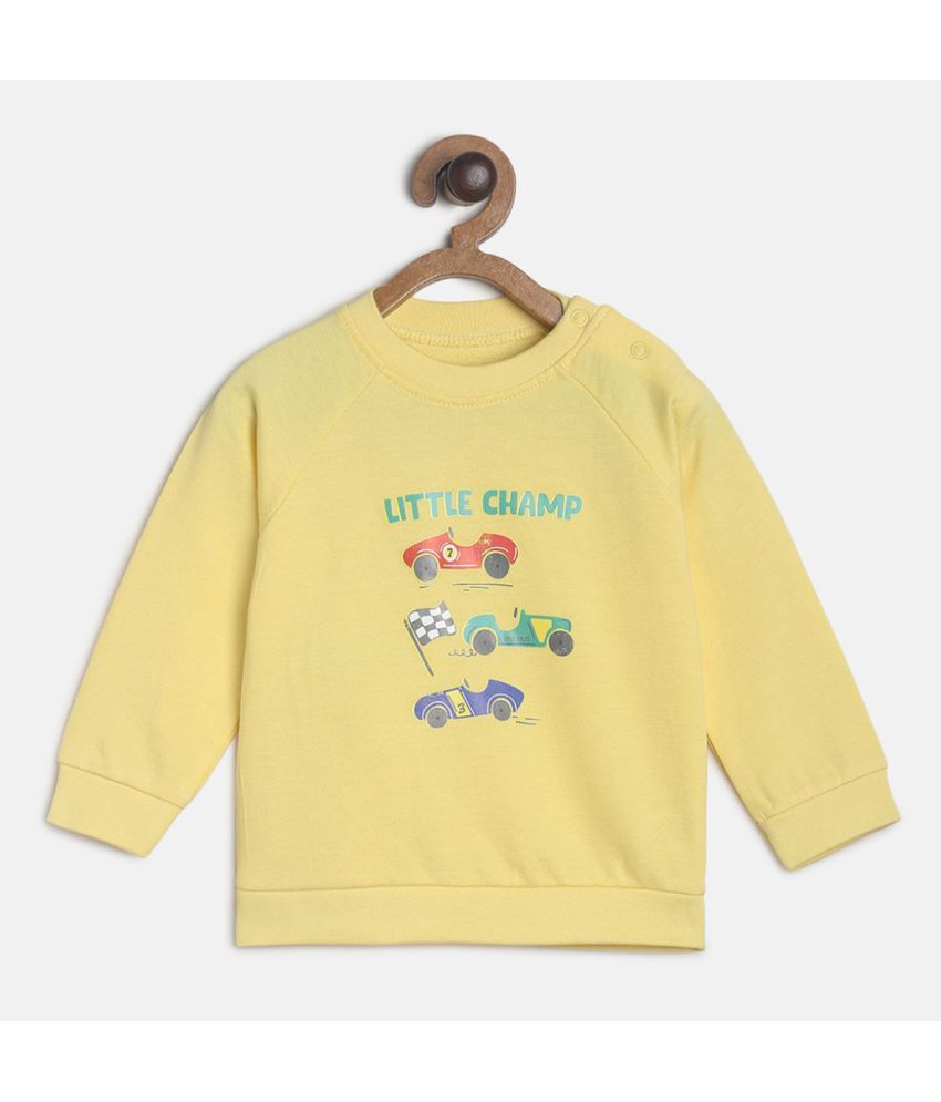     			MINIKLUB Baby Boy Yellow Sweat Shirt Pack Of  1