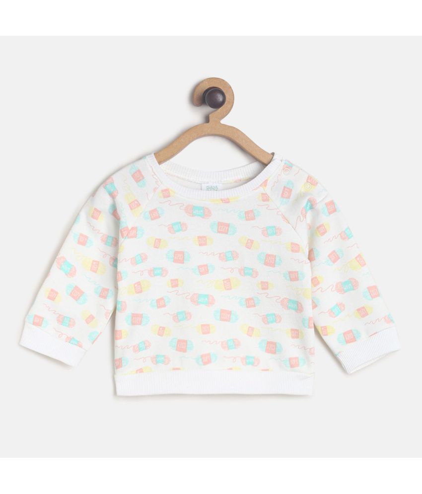     			MINIKLUB Baby Girl Marshmallow Sweat Shirt Pack Of  1