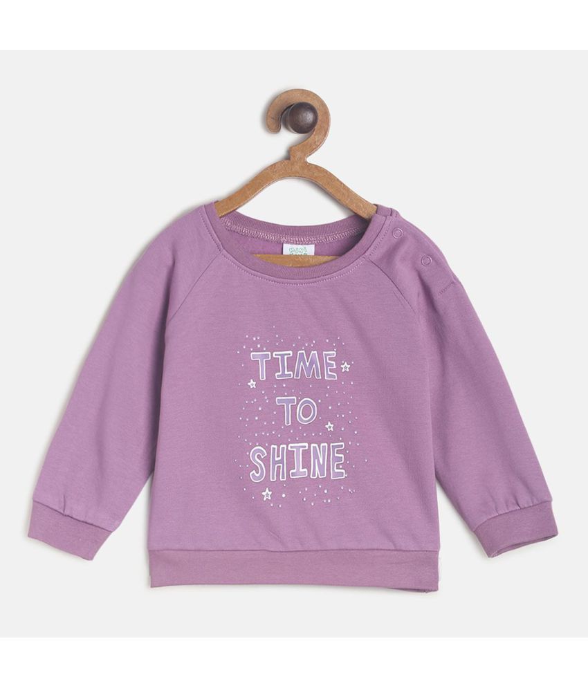     			MINIKLUB Baby Girl Purple Sweat Shirt Pack Of  1