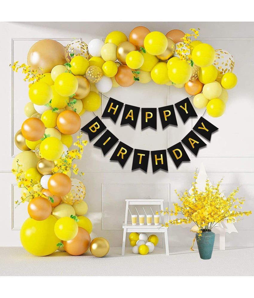 Party Propz Happy Birthday decoration Set combo 41pcs Kit for Girls