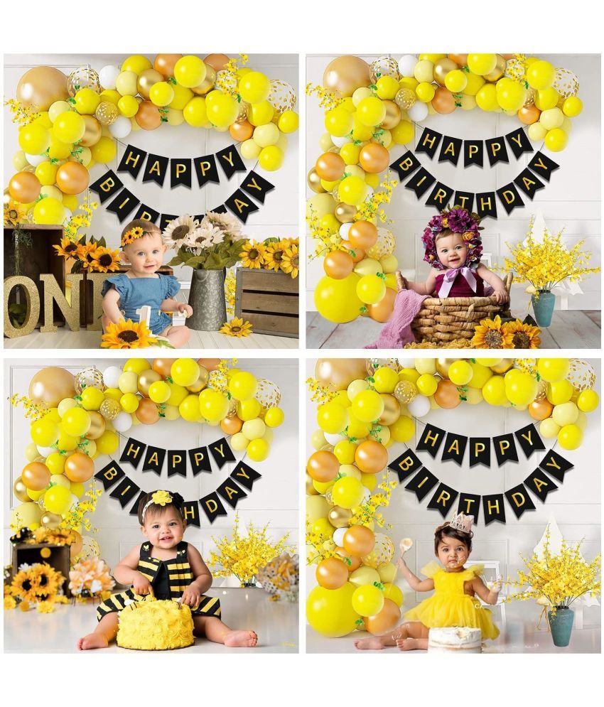 Party Propz Happy Birthday decoration Set combo 41pcs Kit for Girls