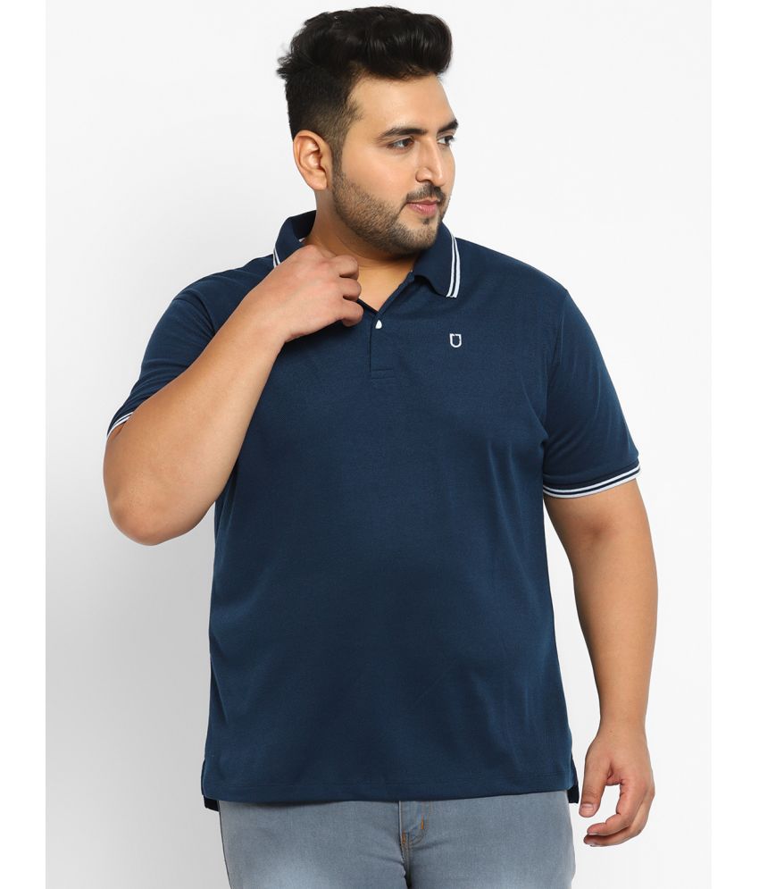     			Urbano Plus - Blue Cotton Regular Fit Men's Polo T Shirt ( Pack of 1 )