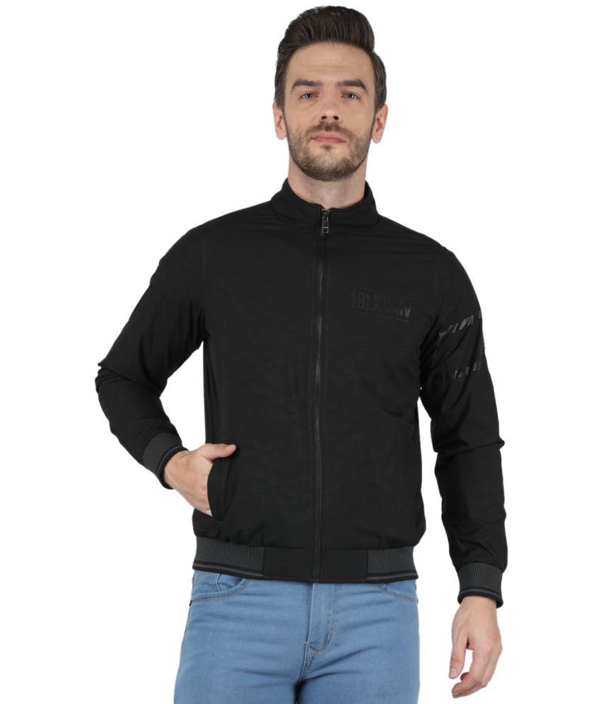     			Monte Carlo - Black Polyester Blend Regular Fit Men's Casual Jacket ( Pack of 1 )