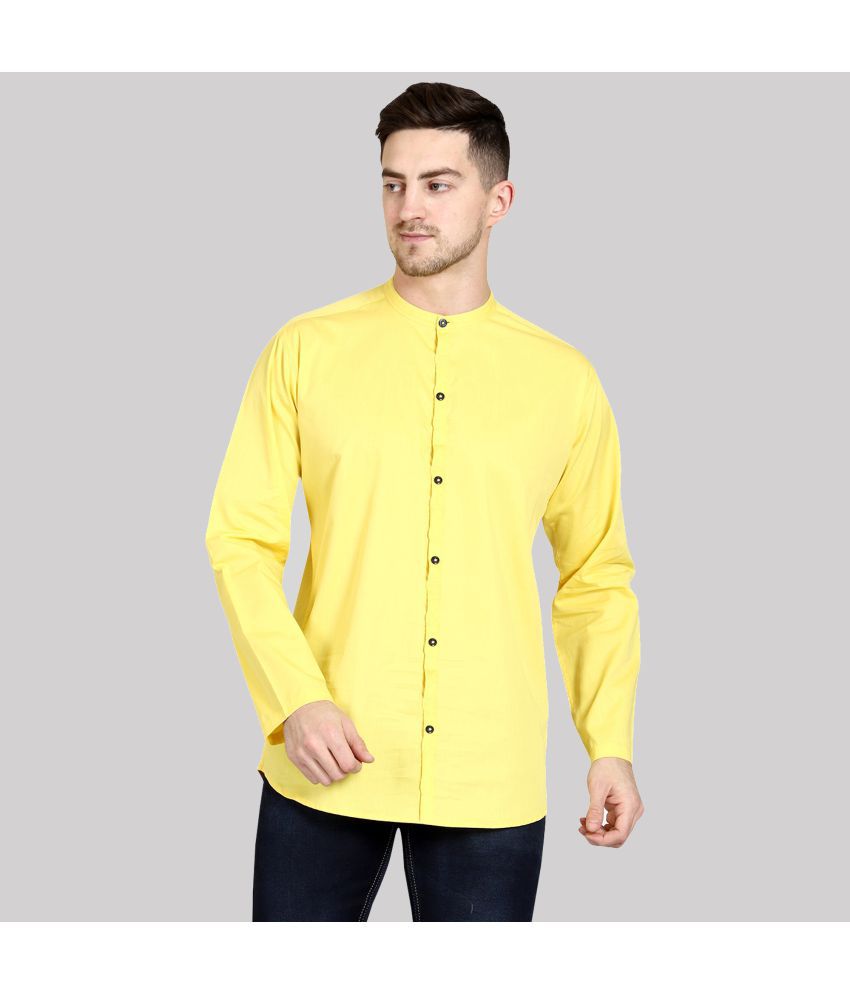     			Made In The Shade - Yellow Cotton Regular Fit Men's Casual Shirt ( Pack of 1 )