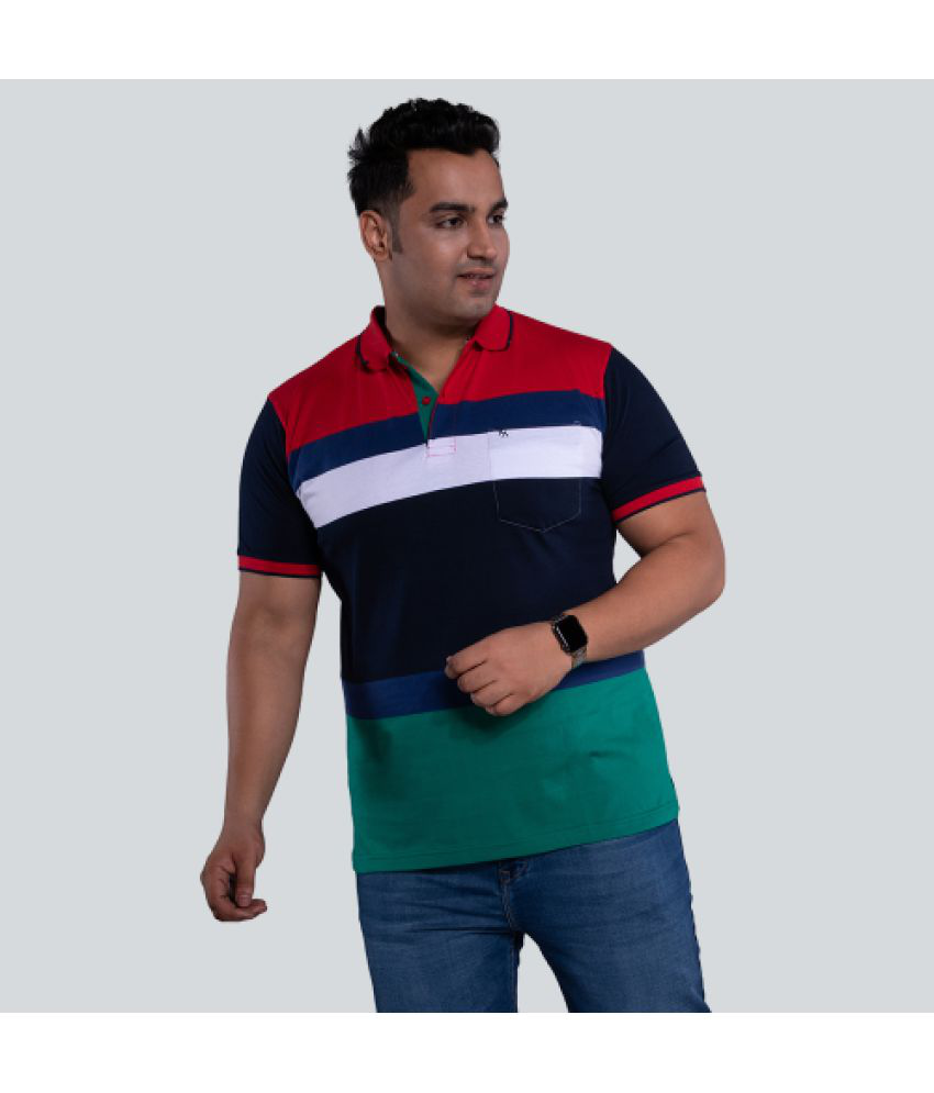     			Xmex - Red Cotton Blend Regular Fit Men's Polo T Shirt ( Pack of 1 )
