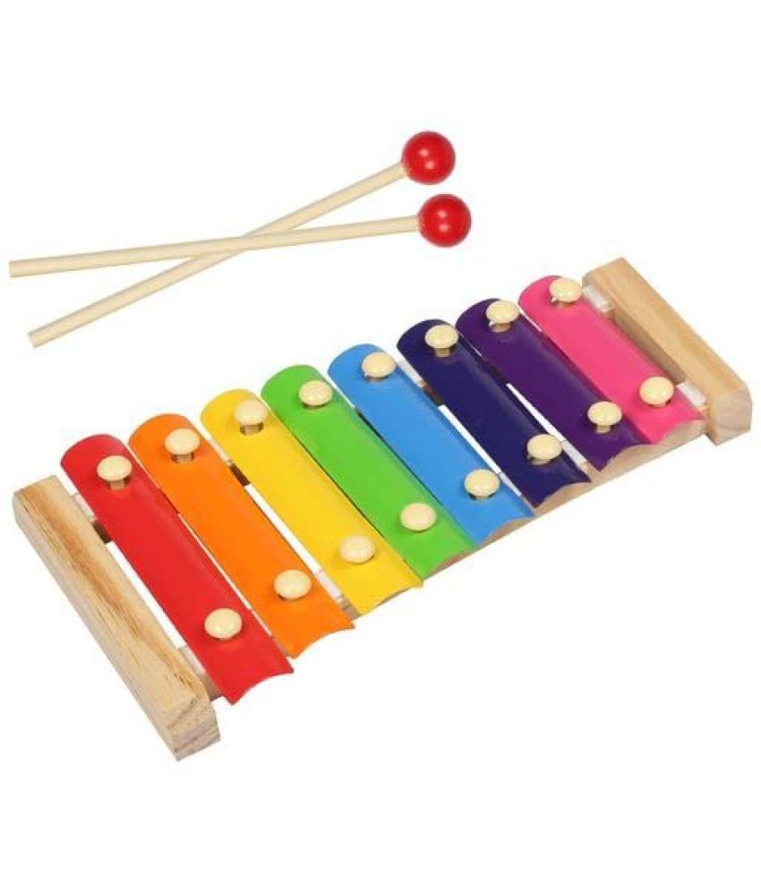    			Channapatna Toys Xylophone for Kids (Big Size) Wooden Musical Instruments Piano Toy Baby Children Toddlers 6 Months + (Pack of 1)