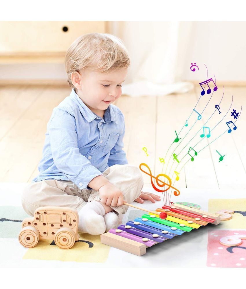 Channapatna Toys Xylophone for Kids (Big Size) Wooden Musical