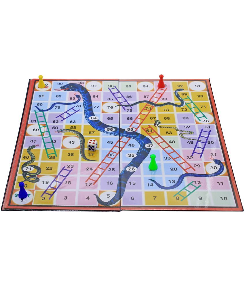 Ekta Ludo, Snakes & Ladders Senior Board Game All time Traditional