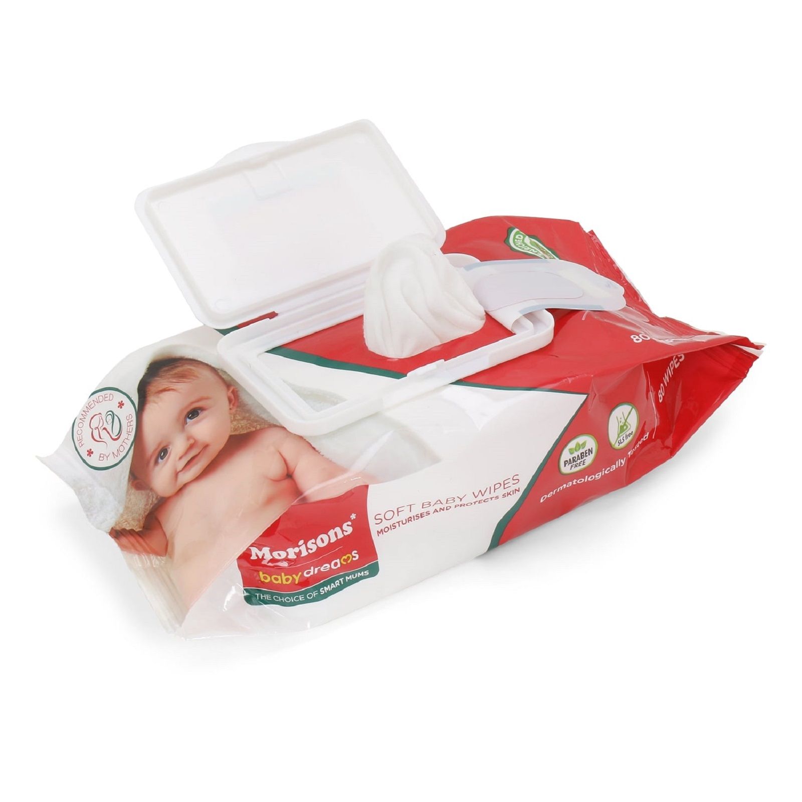 Morisons Baby Dreams Baby Wipes 80s with Lid (Pack of 2) Buy Morisons