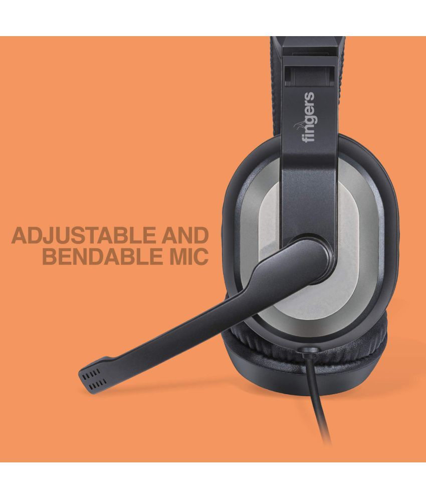 FINGERS F10 Over Ear Wired With Mic Headphones/Earphones Black Buy