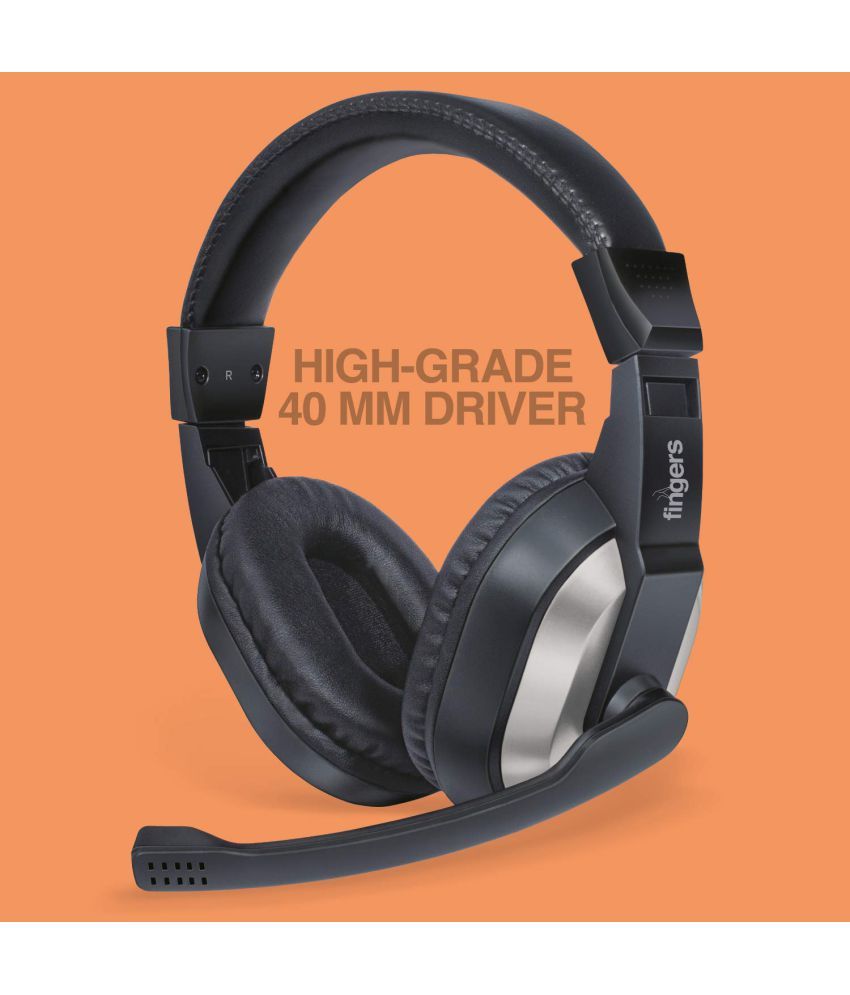 FINGERS F10 Over Ear Wired With Mic Headphones/Earphones Black Buy