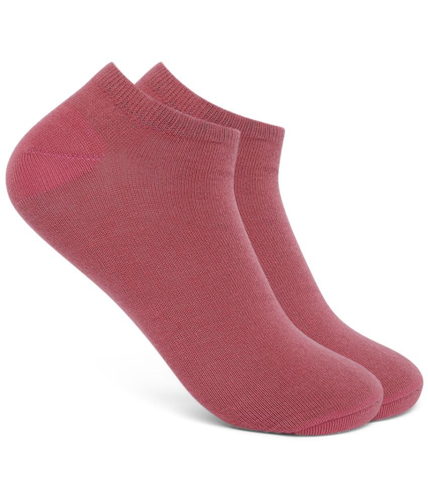     			Smarty Pants - Pink Cotton Women's Ankle Length Socks ( Pack of 2 )