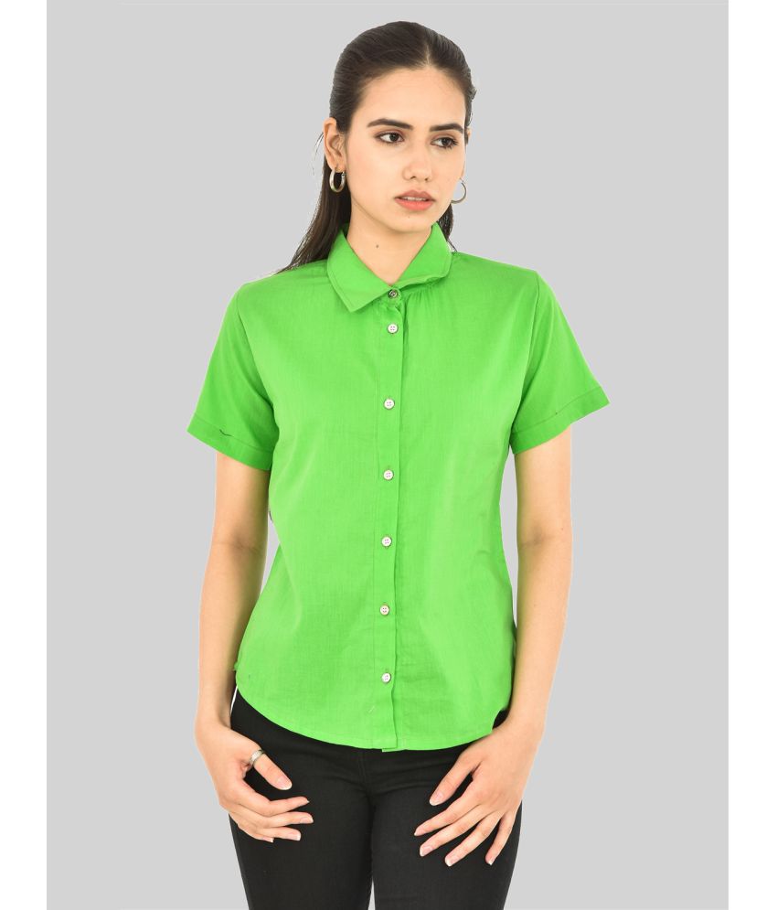 QuaClo Green Cotton Shirt - Single