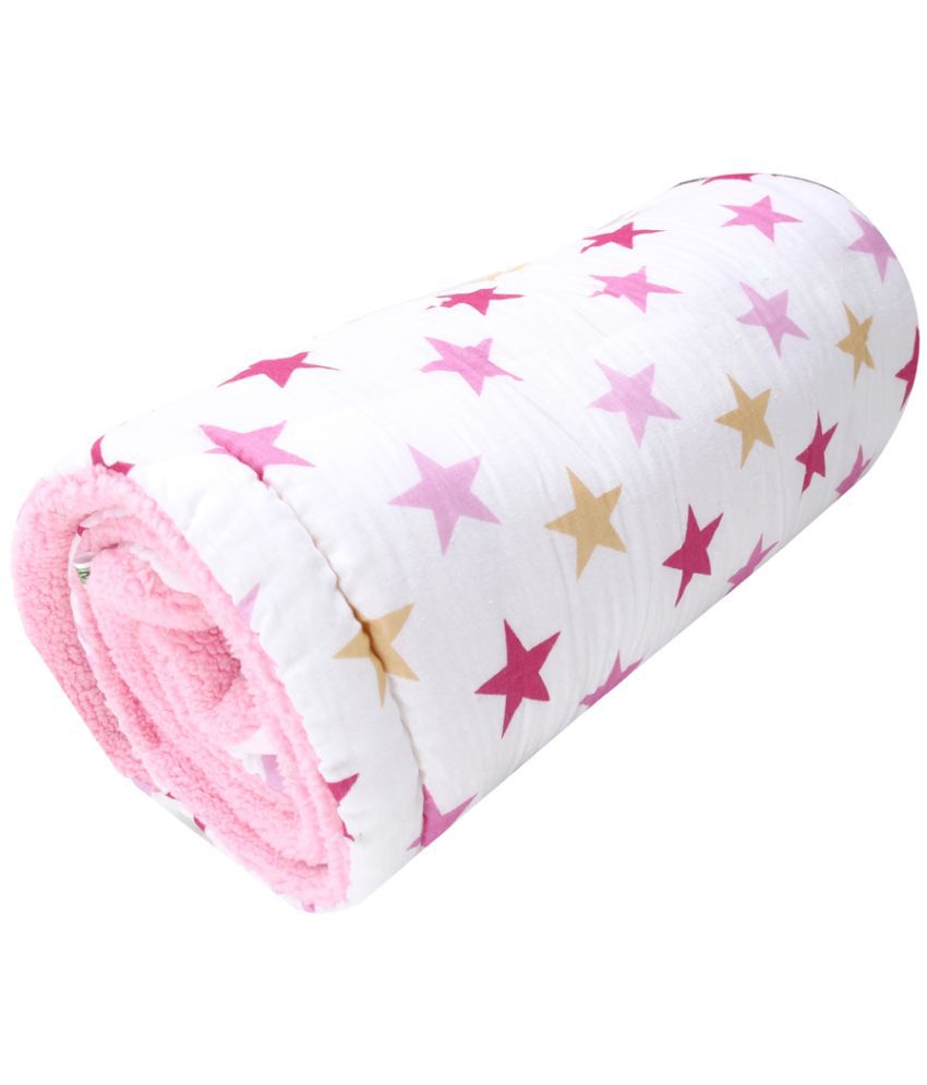 Naman Pink Cotton Towel cum blanket ( 30 cm × 24 cm 1 pcs )