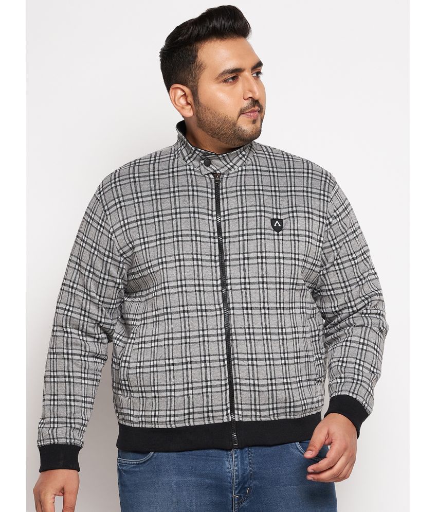     			AUSTIVO - Grey Cotton Blend Regular Fit Men's Casual Jacket ( Pack of 1 )