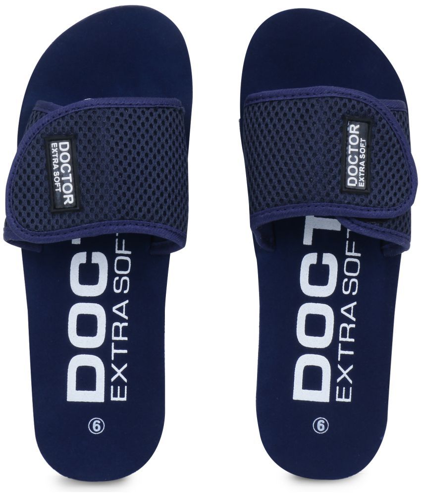     			DOCTOR EXTRA SOFT - Navy Blue Women's Slide Flip Flop