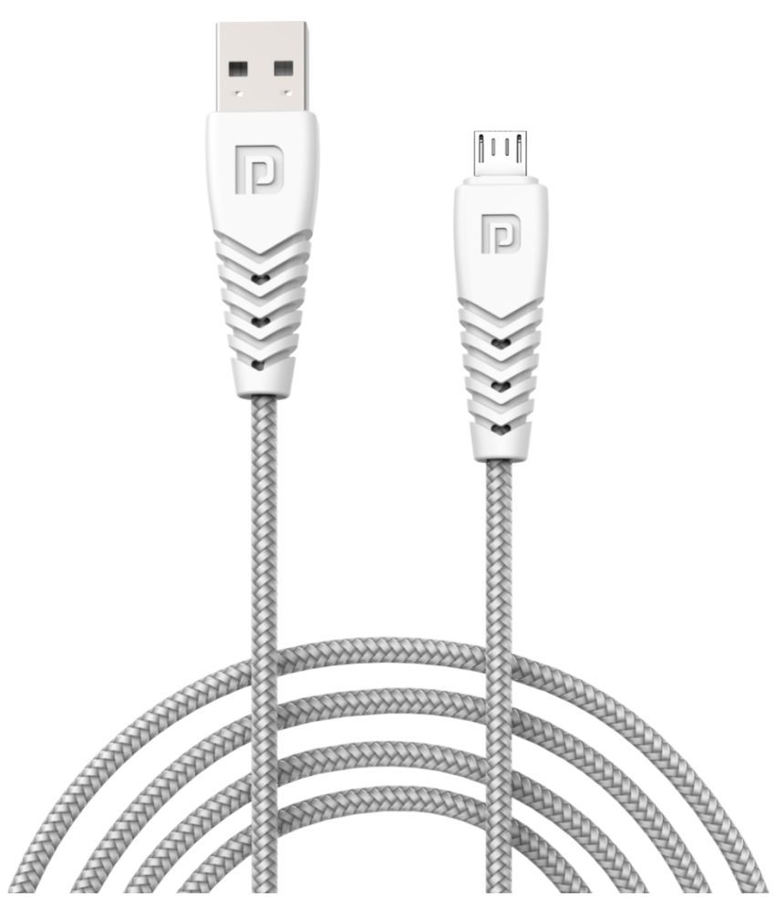     			Portronics - White 3A USB Data Cable 1 Meter