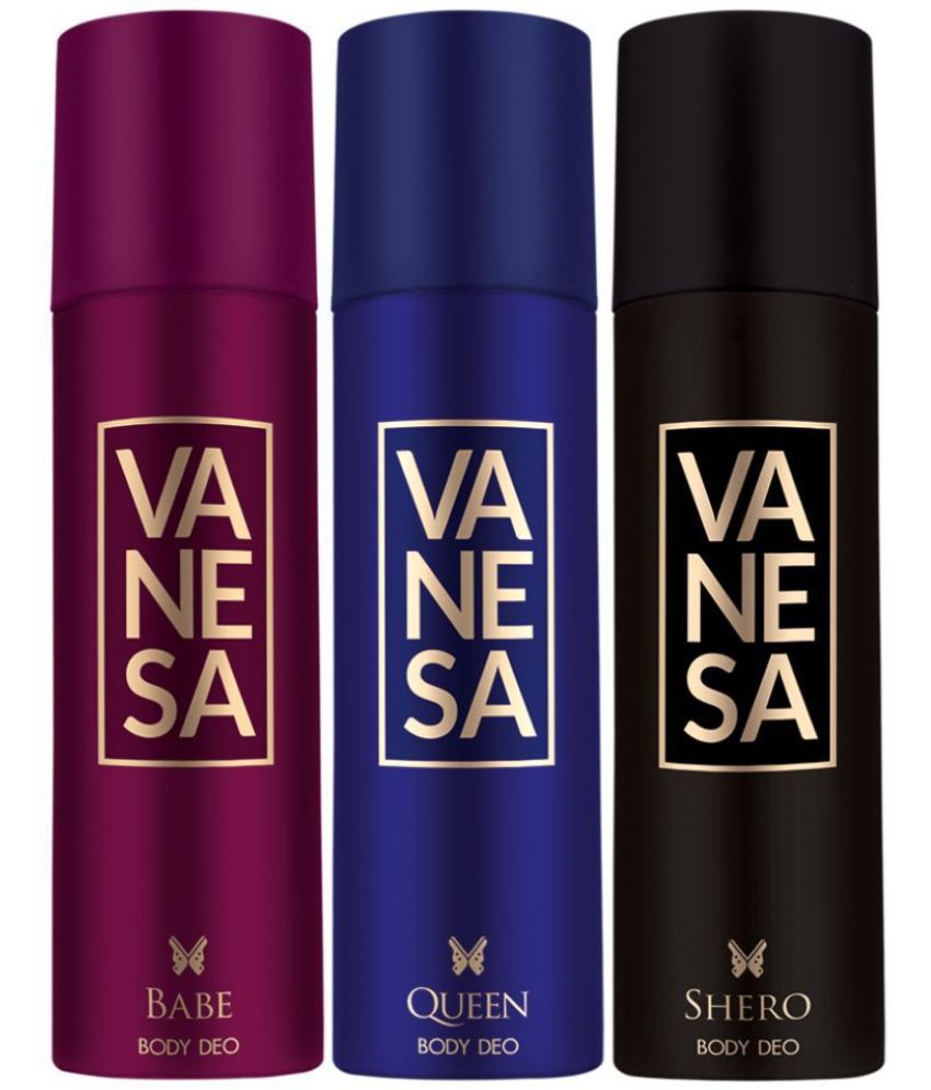     			Vanesa Babe, Queen, Shero Deodorant Spray For Women 150Ml Each(Pack Of 3)
