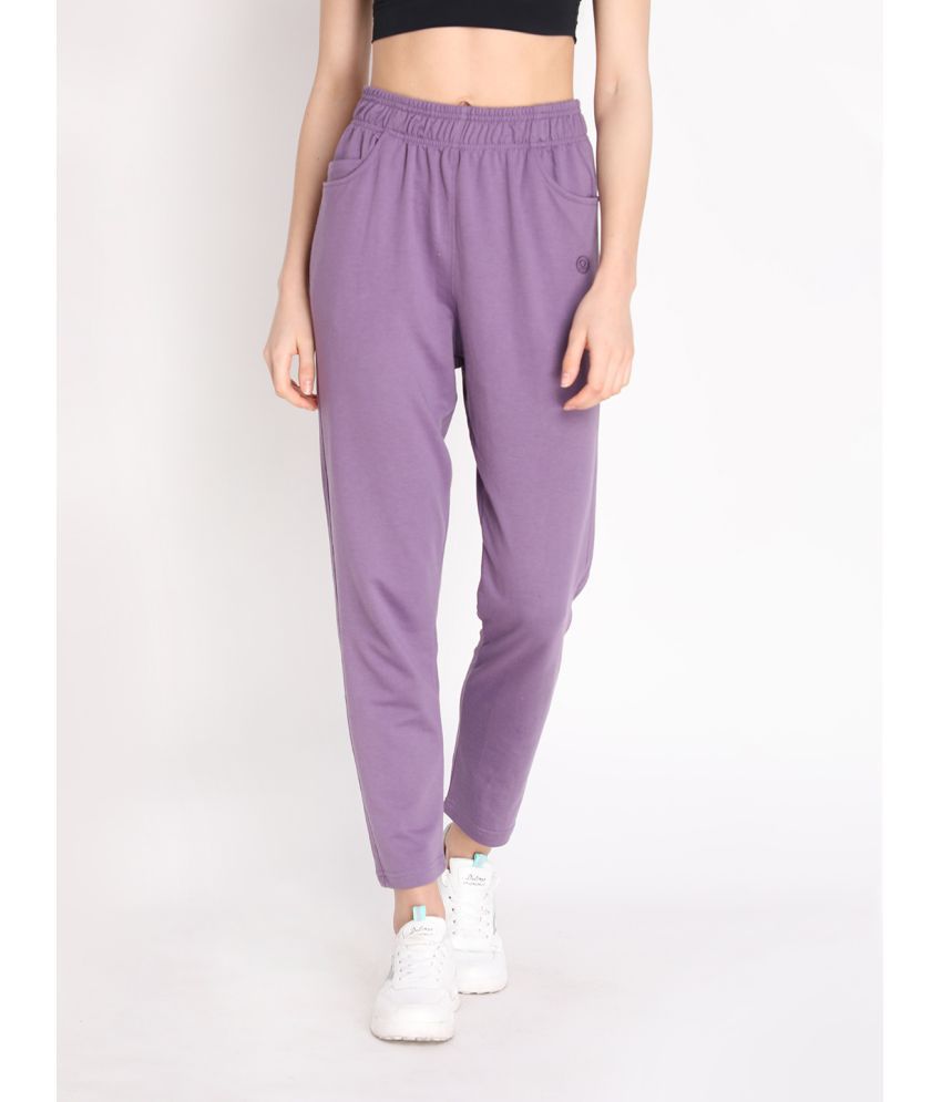    			Chkokko - Purple Cotton Blend Women's Gym Trackpants ( Pack of 1 )