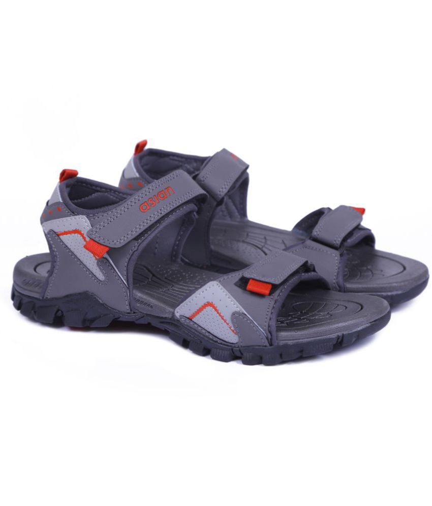     			ASIAN - Gray Men's Floater Sandals