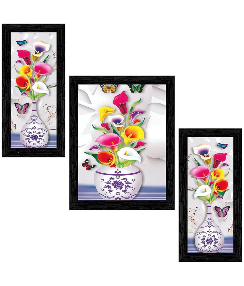     			Indianara - Floral Painting With Frame
