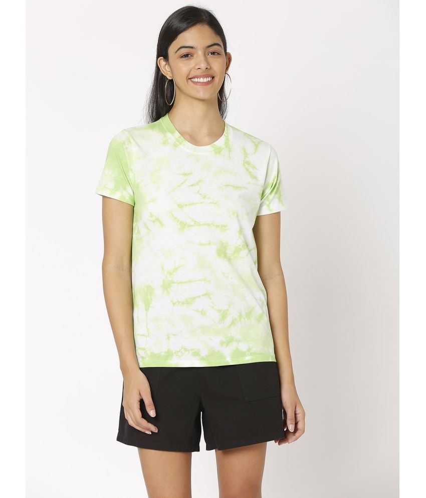     			Smarty Pants - Lime Green Cotton Regular Fit Women's T-Shirt ( Pack of 1 )