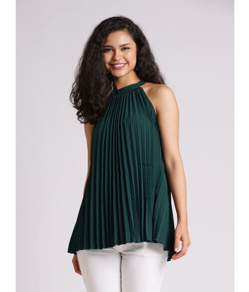     			aask - Green Polyester Women's A-Line Top ( Pack of 1 )