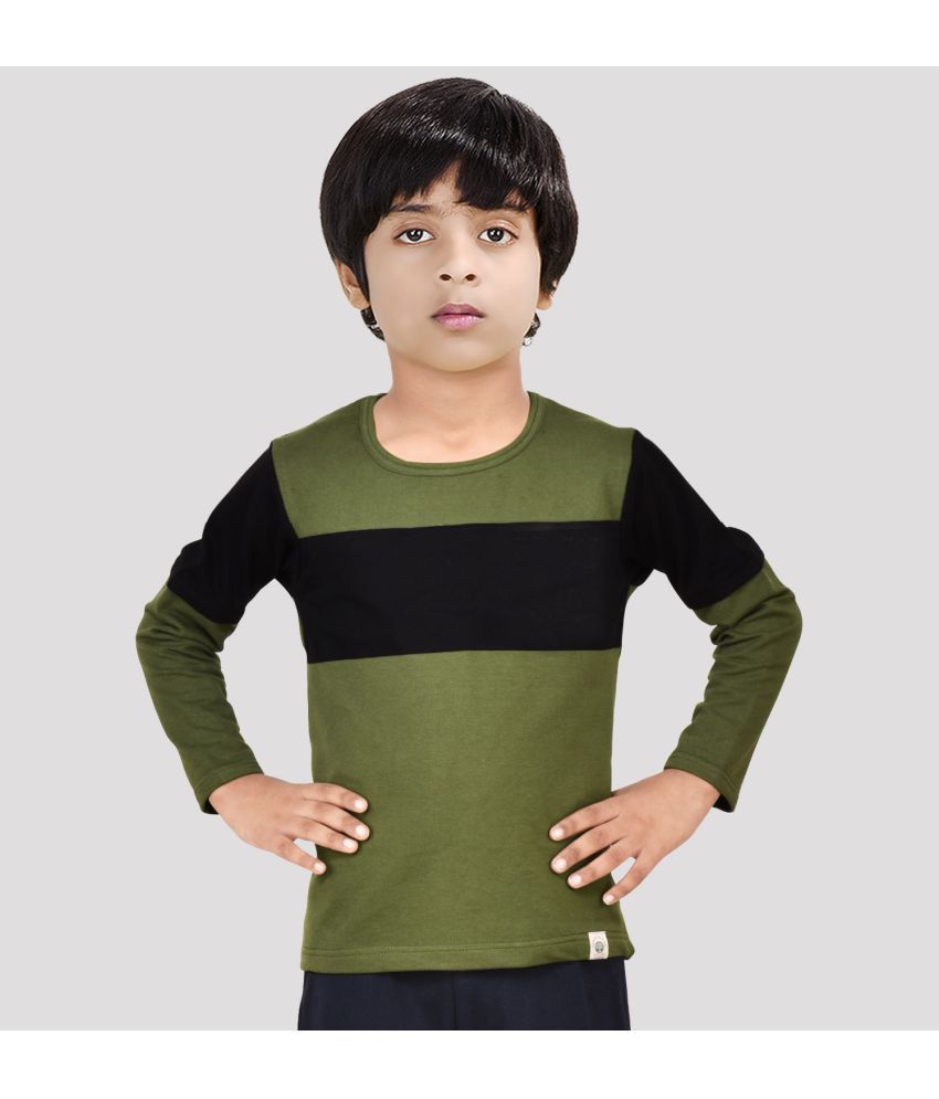 Made In The Shade - Green Cotton Boy's T-Shirt ( Pack of 1 )