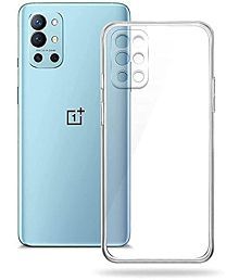 Doyen Creations - Transparent Silicon Plain Cases Compatible For Oneplus 9R ( Pack of 1 )