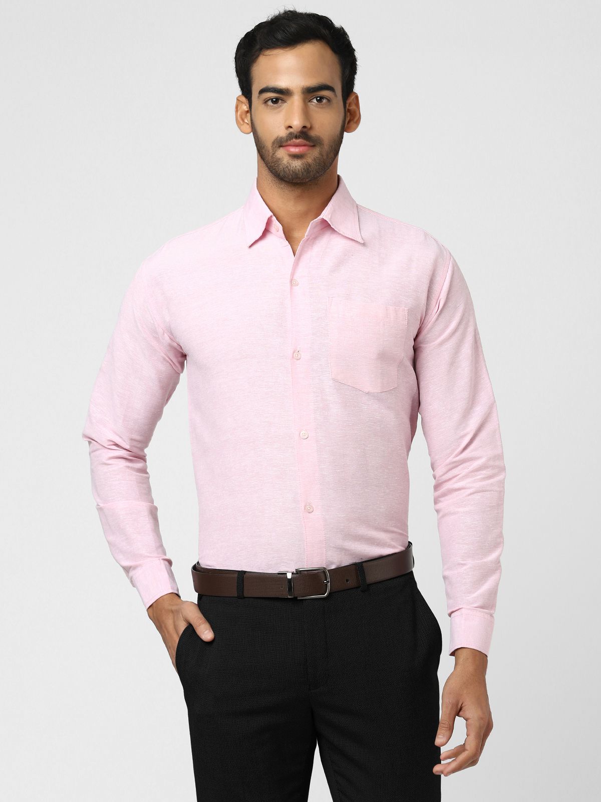     			DESHBANDHU DBK - Pink Cotton Blend Regular Fit Men's Casual Shirt ( Pack of 1 )