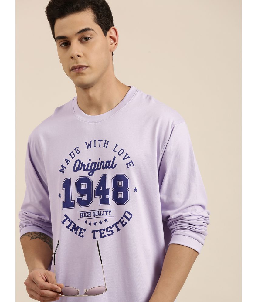     			Dillinger - Lavender Cotton Oversized Fit Men's T-Shirt ( Pack of 1 )