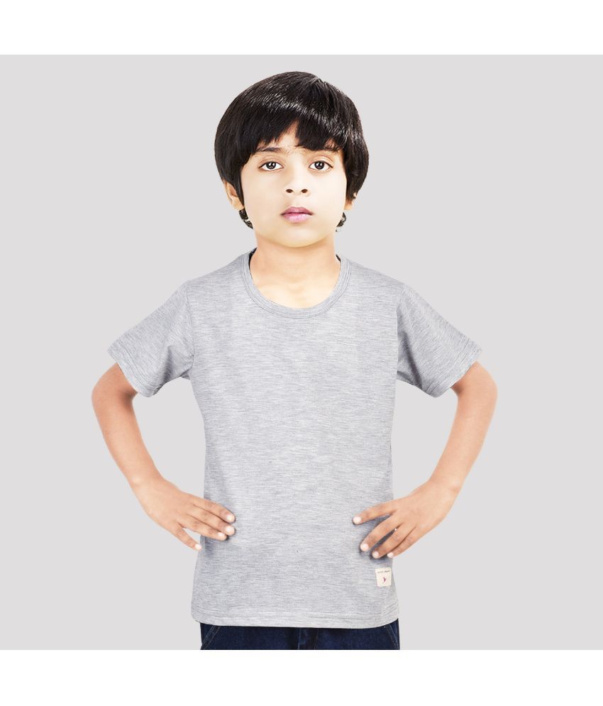 Made In The Shade - Gray Cotton Boy's T-Shirt ( Pack of 1 )