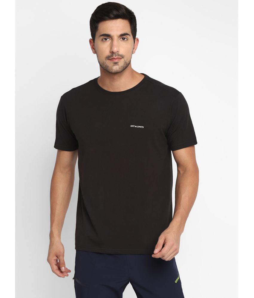     			OFF LIMITS - Black Cotton Regular Fit Men's Sports T-Shirt ( Pack of 1 )