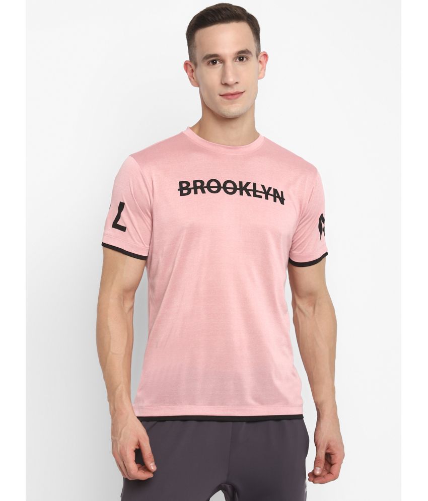    			OFF LIMITS - Pink Polyester Regular Fit Men's Sports T-Shirt ( Pack of 1 )