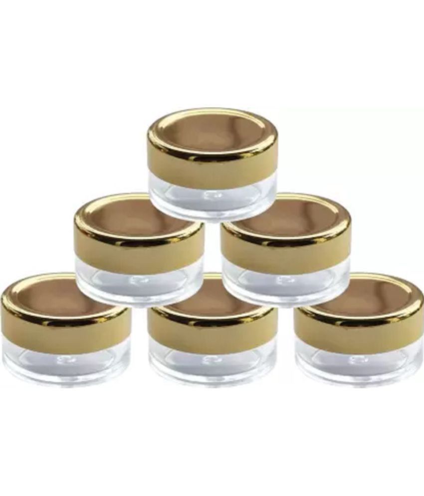 ZMS MARKETING - Gold Acrylic Honey Container ( Set of 6 )