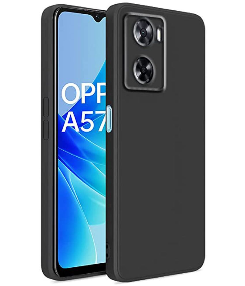     			Doyen Creations - Black Silicon Silicon Soft cases Compatible For Oppo A57 ( Pack of 1 )