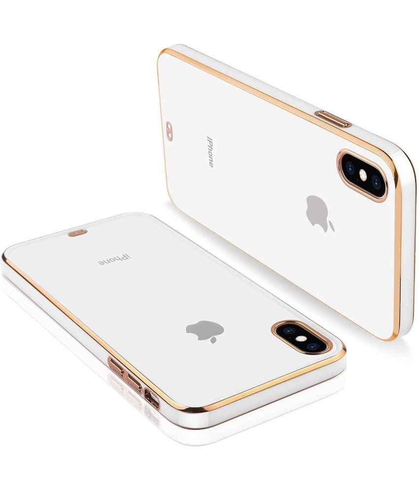     			KOVADO - White Silicon Silicon Soft cases Compatible For Apple iphone X ( Pack of 1 )