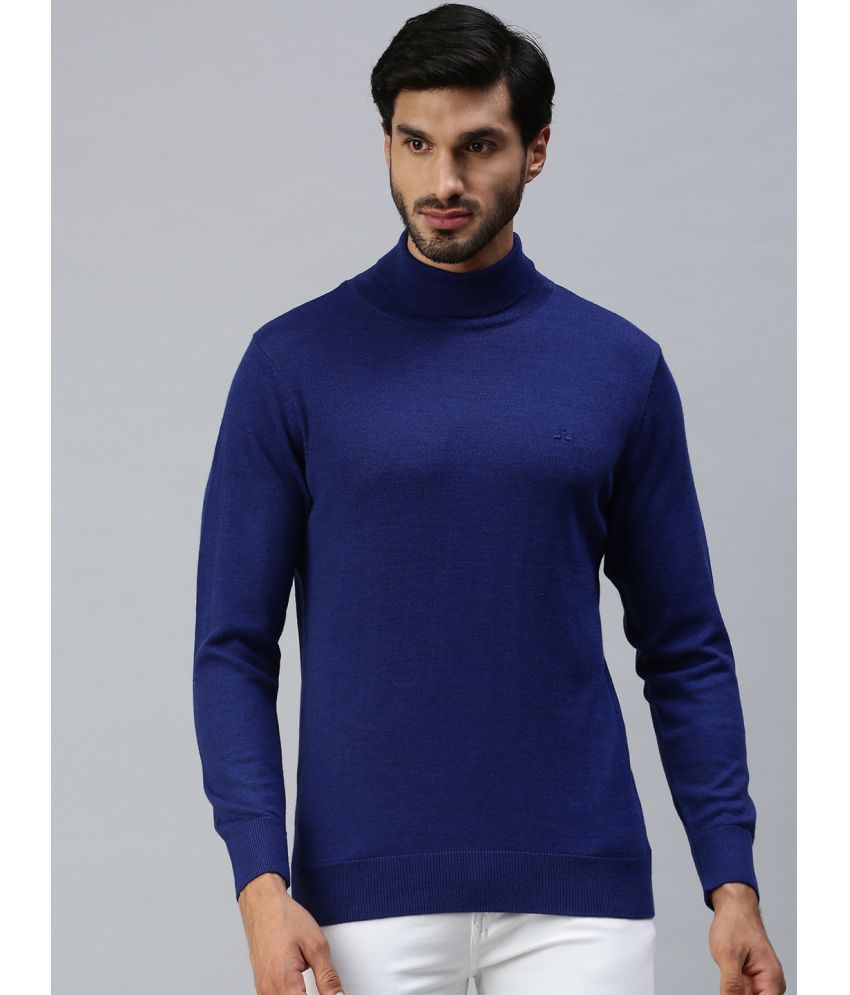     			98 Degree North - Blue Woollen Blend Men's Pullover Sweater ( Pack of 1 )