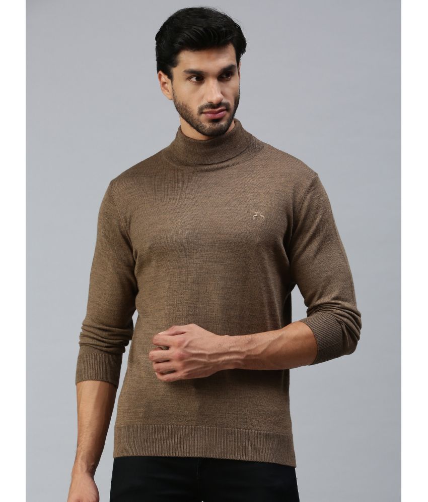     			98 Degree North - Brown Woollen Blend Men's Pullover Sweater ( Pack of 1 )
