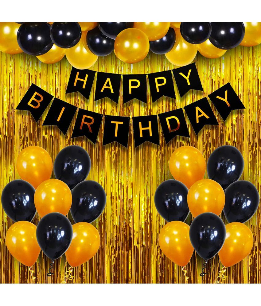 CuteSo Happy Birthday Decoration Items Kit Combo Set 1st 2nd 3rd