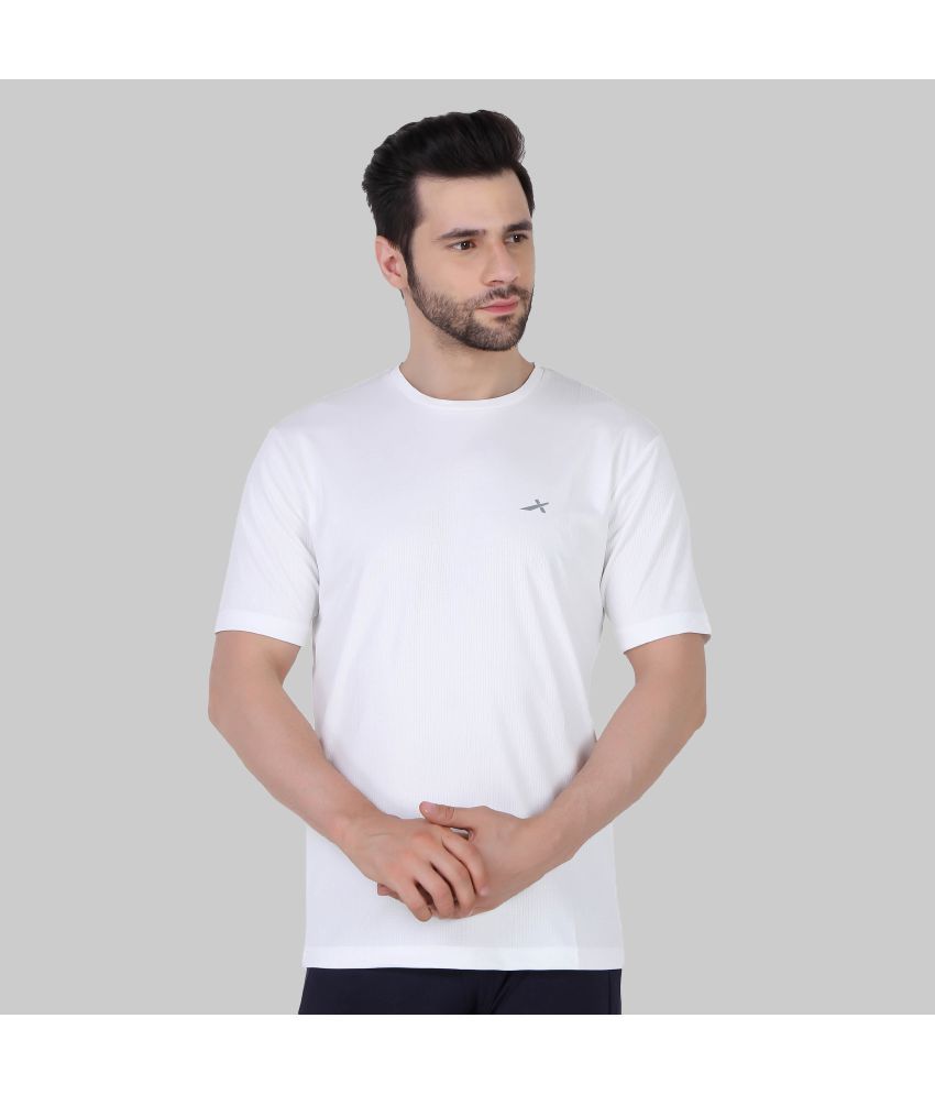     			Vector X - White Polyester Regular Fit Men's Sports T-Shirt ( Pack of 1 )