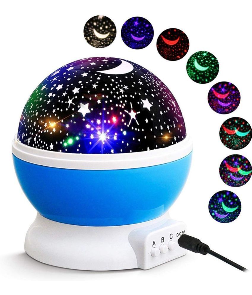 Gatih Star Master Rotating 360 Degree Moon Night Light Lamp Projector
