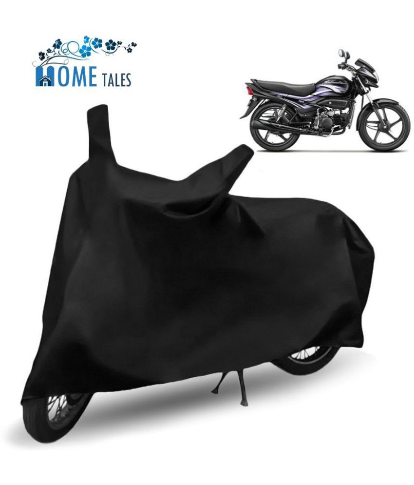     			HOMETALES - Black Bike Body Cover For Hero Super Splendor (Pack Of1)