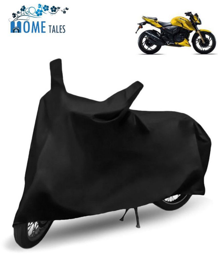     			HOMETALES - Black Bike Body Cover For Apache RTR 200 4V Race Edition 2.0 (Pack Of1)